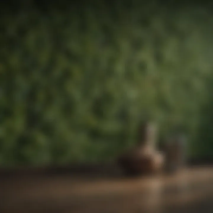 Sustainable wallpaper materials emphasizing eco-friendly design