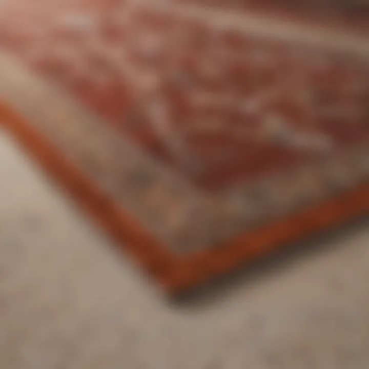 Diagram showing different carpet installation techniques