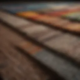 A variety of carpet types displaying textures and colors