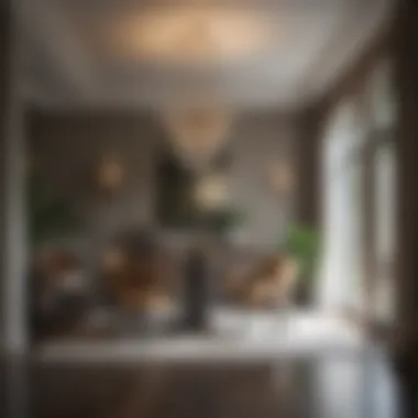 Balance of Form and Function in Elegant Dining Space Elegant dining space highlighting form and function balance