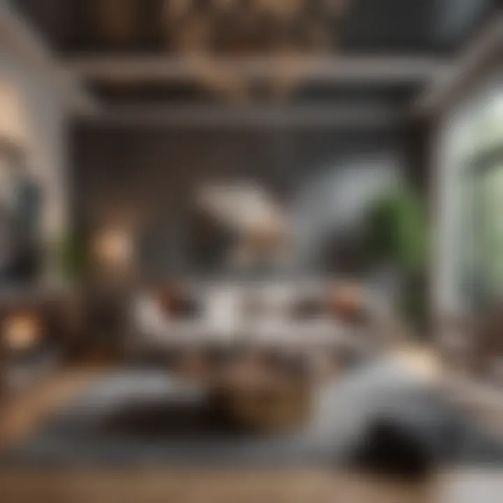 A cozy living room featuring a large statement piece that enhances the space's personality.
