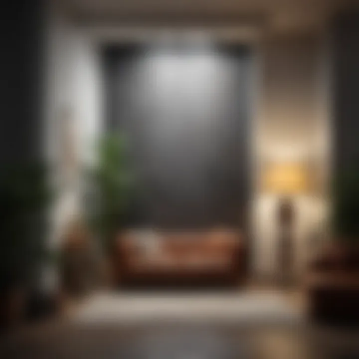 A guide illustrating the installation of statement wall decor in a stylish interior.