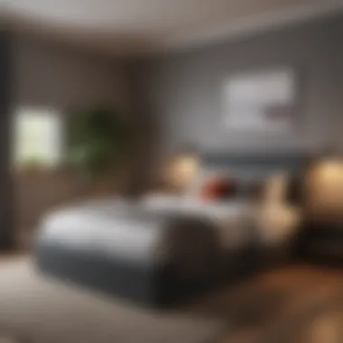 Visualization of a twin size bed in a small room setup