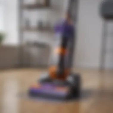 Suction Capabilities of Dyson Vacuums Close-up of Dyson vacuum suction capabilities