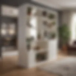Modern living space with Kallax as a room divider