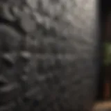 Stylish textured wall with innovative treatment