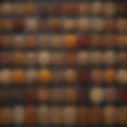 A variety of bird seeds in a vibrant display