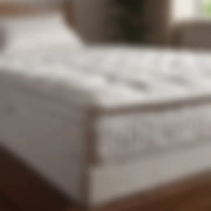 Visual representation of firmness levels in mattress toppers