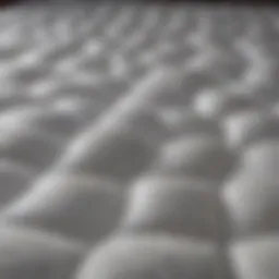 Luxurious mattress topper showcasing different materials