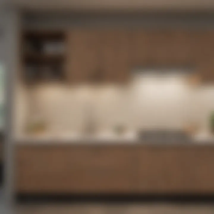 A budget-friendly prefab cabinet setup reflecting smart design choices